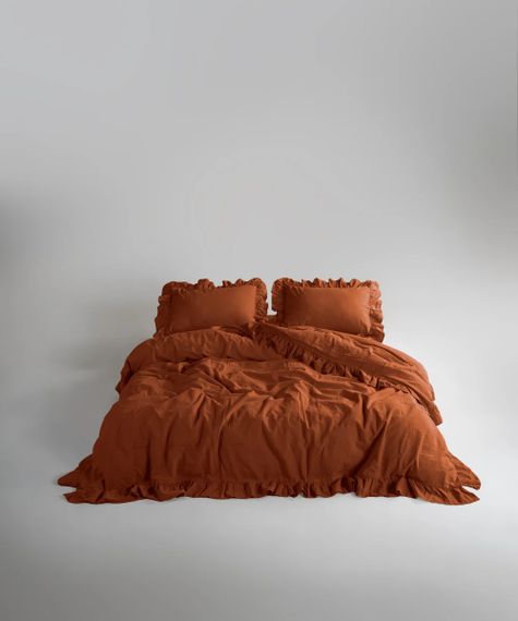 Постельное белье Limasso Stonewashed Exclusive Ranforce 200 х 220 см Automne