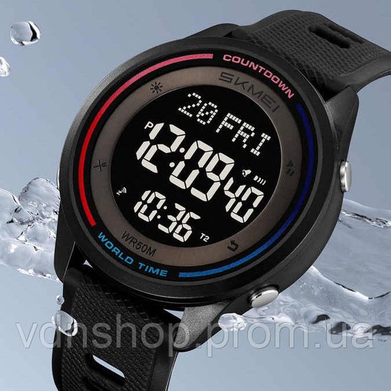 Часы спортивные скмей SKMEI 2348BKBK, Армейские часы топ Электронные спортивные XF-57 | Зображення 1
