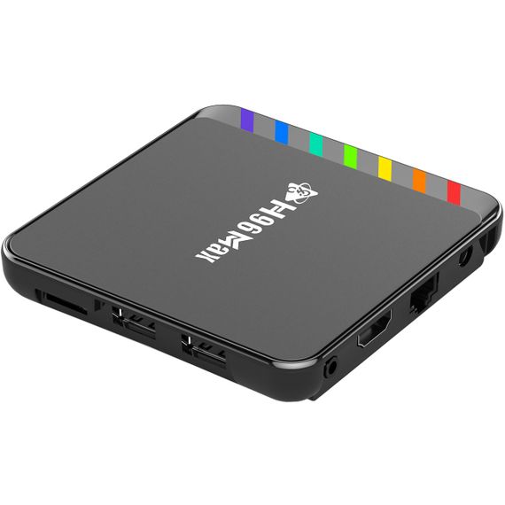 TV Медіаплеєр H96 MAX W2 4/64Gb/ Amlogic S905W2/ Android 11/ WiFi 2.4G+5G/BT:5.0/ LAN:100M/ чорний | Зображення 1