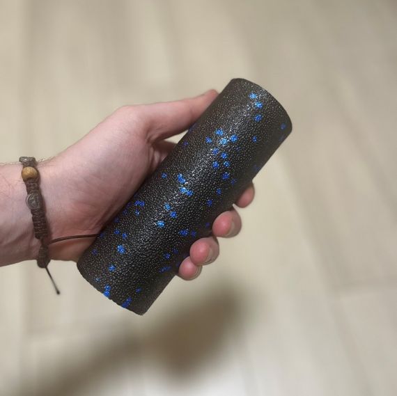 Набір для масажу та йоги PowerPlay PP_4093 EPP (3 м'ячики + валик масажер 15*5,3см.) Blue + резинка 7,5кг. | Зображення 9