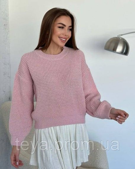 Свитер цвет розовый размеры S, M FI_009121 | Зображення 1