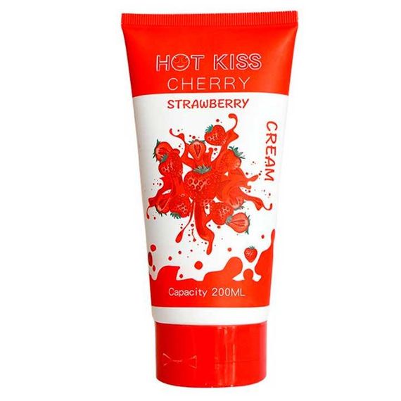 Лубрикант на водній основі Hot Kiss Полуниця 200 мл | Зображення 1
