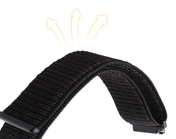 Нейлоновий ремінець Primo для годинника Garmin Vivoactive 3 / Vivomove HR / Forerunner 245/645 - Black | Зображення 2