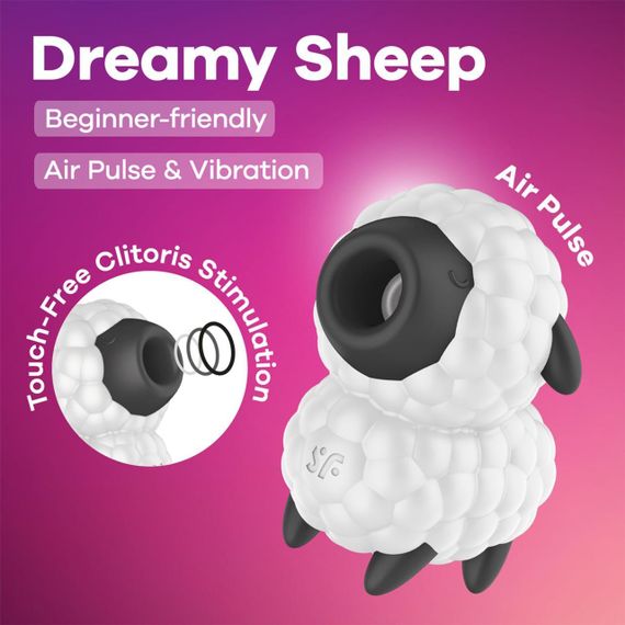 Вакуумний кліторальний стимулятор Satisfyer Dreamy Sheep Sex Aura | Зображення 5