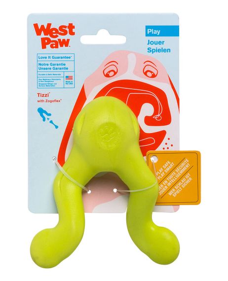 Іграшка для собак West Paw Tizzi Dog Toy зелена, 11 см | Зображення 1