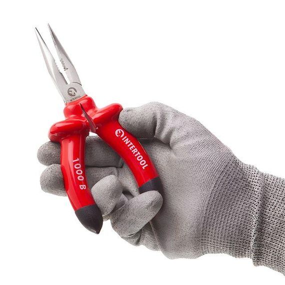 Довгогубці прямі 160 мм, діелектричні, Cr-V INTERTOOL NT-0326 | Зображення 4