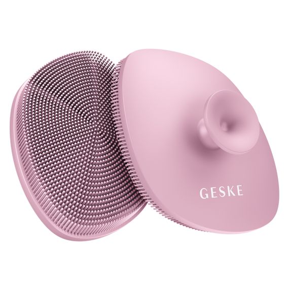 Щітка для обличчя GESKE Facial Brush 4в1 з тримачем pink | Зображення 5