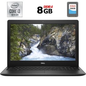 Ноутбук Б-клас Dell Vostro 3591 / 15.6" (1920x1080) IPS / Intel Core i3-1005G1 (2 (4) ядра по 1.2 - 3.4 GHz) / 8 GB DDR4 / 256 GB SSD / Intel UHD Graphics / WebCam / DVD-RW б/в