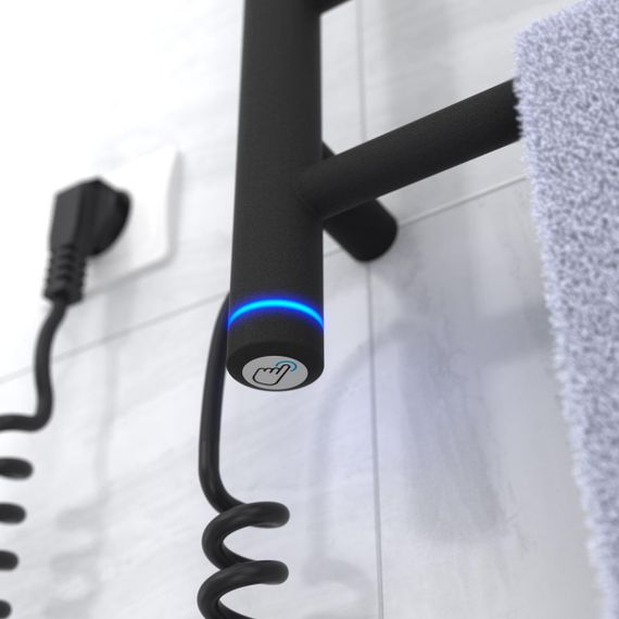 Електрична рушникосушарка Laris Зебра Прайм ЧФ (Ч) 6 400 х 600 Е (підкл. зліва) S3 | Зображення 4