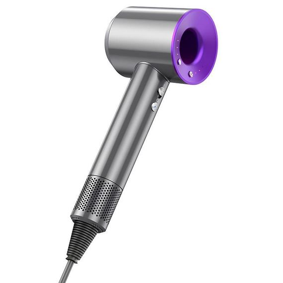 Фен для волос Hoco HP11 Plus с отрицательной ионизацией (1600W) Purple | Зображення 1