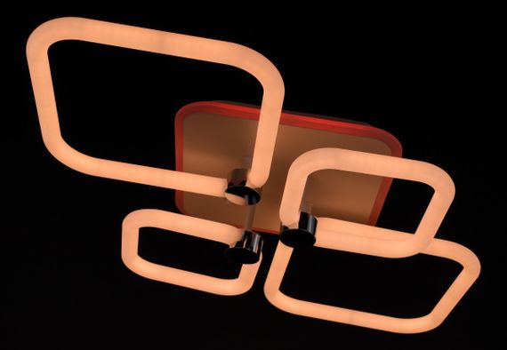 Люстра світлодіодна стельова LED світильник для квартири на стелю лед з пультом 26951 Білий 12х45х70 см. | Зображення 9