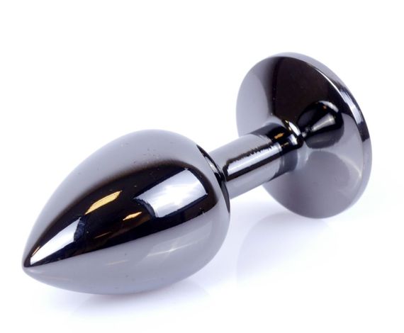 Анальний затор Boss Series - Jewellery Dark Silver PLUG Light Blue S, BS6400031 sexstyle | Зображення 2