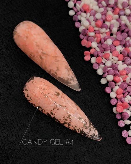 Гель для дизайна ногтей Crooz Candy Gel 04 (оранжевый) 5мл | Зображення 2