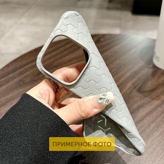 Чохол TPU Weaving для Apple iPhone 15 (6.1") Grey | Зображення 2