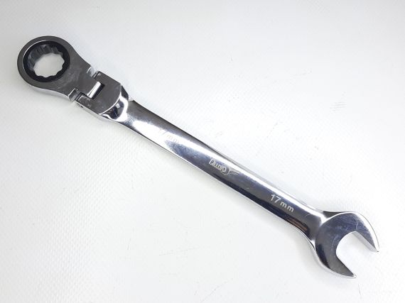 Ключ ріжково-тріскачний 17 мм. з карданом КТ-2081-17К Alloid | Зображення 1