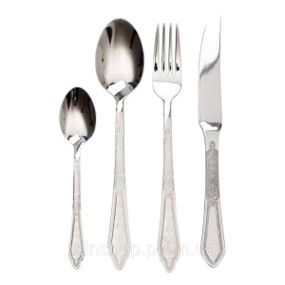 Набор столовых приборов золото на 6 персон комплект столовых приборов 24 предмета Серебро HP-20-63