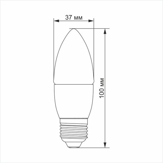 Світлодіодна лампа TITANUM C37 6W E27 3000K | Зображення 2