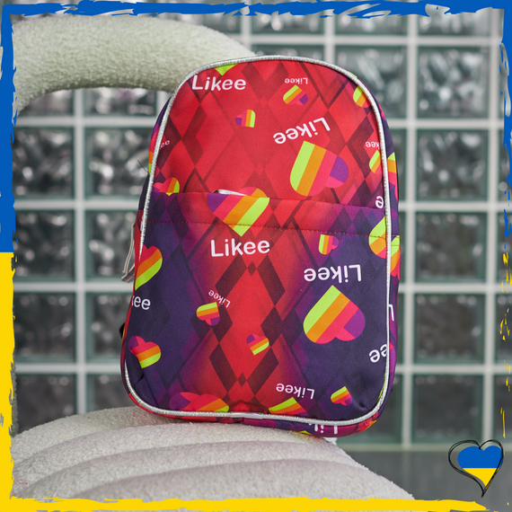 Підлітковий рюкзак міні з принтом Likee Шкільний міні-портфель для садочка