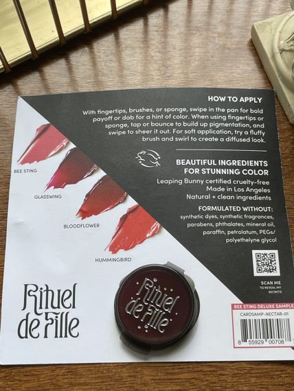 Бальзам тінт для щік та губ RITUEL DE FILLE COLOUR NECTAR PIGMENT BALM | Зображення 3