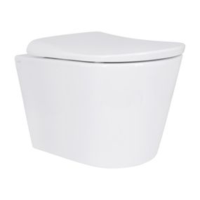 Унитаз подвесной Qtap Scorpio ML Ultra Quiet 490x365x325 мм, с сиденьем Soft-close MagLock, White QTSCOML26W49622