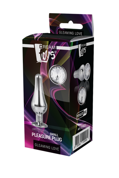 DT21823 анальна пробка конічної форми Dream Toys GLEAMING LOVE SILVER PLEASURE PLUG S Sex Aura | Зображення 5