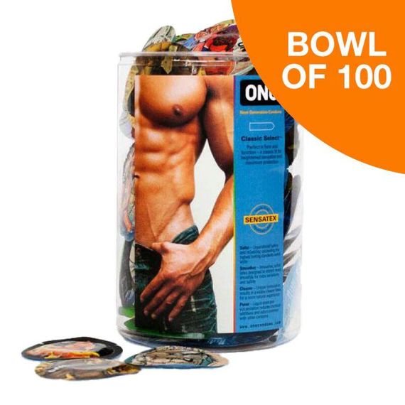 Набор презервативов ONE Classic Select MSM Collection, 100 шт, гладкие, со смазкой, упаковка-тубус sexstyle