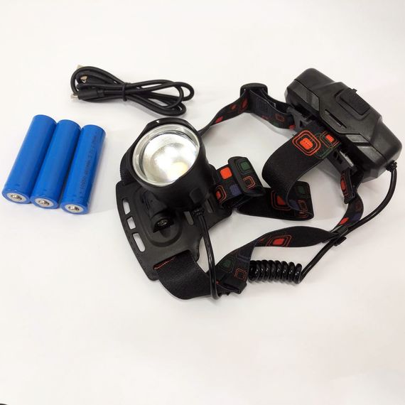 Мощный аккумуляторный налобный фонарик, Фонарь на голову для туристов, Налобный тактический фонари LG-74 | Зображення 9