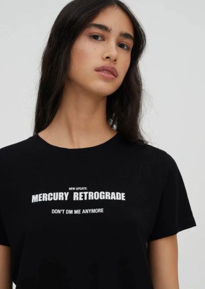 Футболка жіноча з принтом повсякденна L Чорний