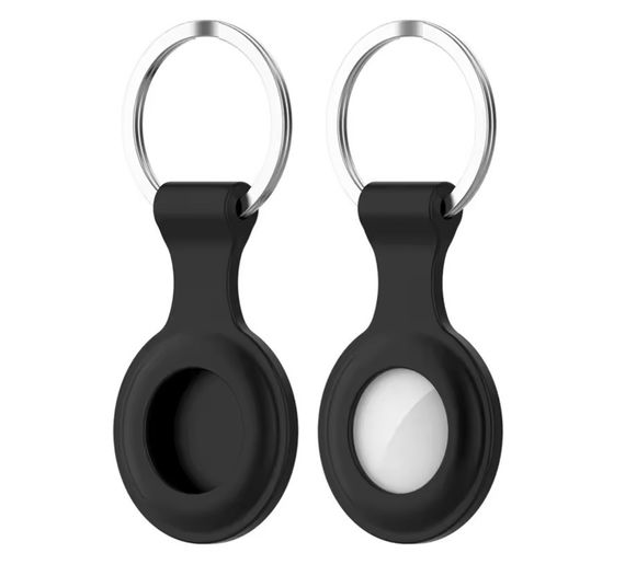 Силіконовий чохол брелок Primo SS2 для мітки трекера Apple AirTag - Black | Зображення 1