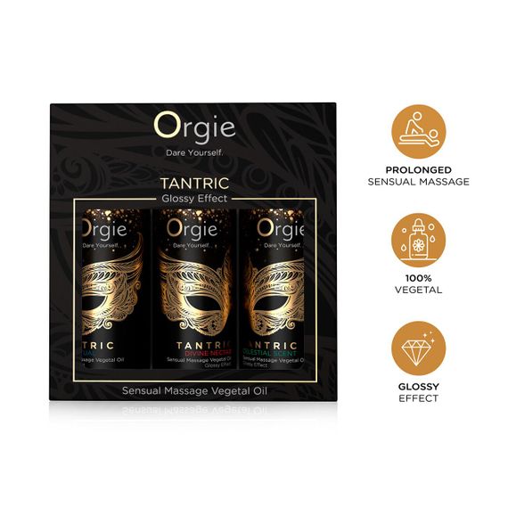 Набір олій для тантричного масажу Orgie – Tantric Mini Size Collection (3х30 мл), зволоження | Зображення 2