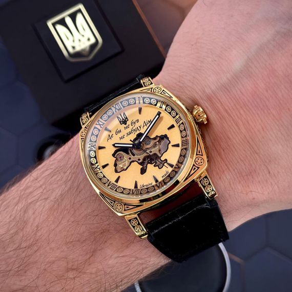 Чоловічий годинник Awarder 021-3D Де би не був Gold-Black | Зображення 6
