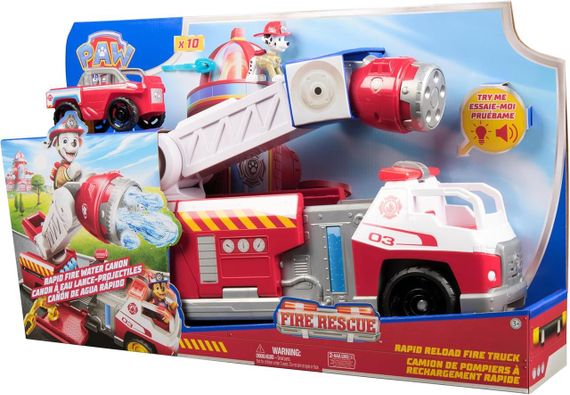 Щенячий патруль Пожежна команда Велика пожежна машина Маршала PAW Patrol Fire Rescue Rapid Reload Truck | Зображення 2