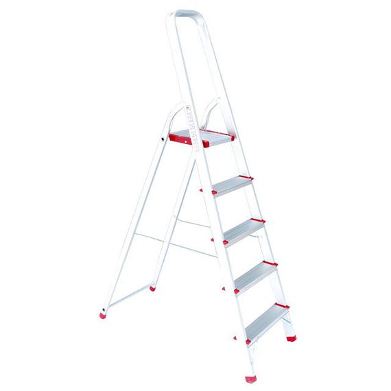 Стрем'янка з алюмінію, 5 сходинок, висота до платформи 1,06 м INTERTOOL LT-1005