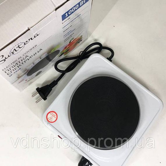 Мощная настольная плита для дома Suntera, Удобная портативная плита Переносная электрическая LS-28 | Зображення 6