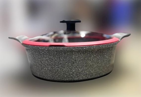 Каструля преміум класу зі скляною кришкою Neoflam EK-OT-L28I Light Marble з мармуровим покриттям 28см | Зображення 5