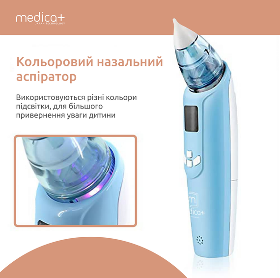 Назальный аспиратор (соплеотсос) Medica+ Nose Cleaner 7.0 (Япония) | Зображення 7