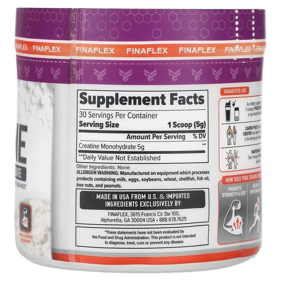 Креатин Finaflex Pure Creatine Monohydrate 150g | Зображення 1