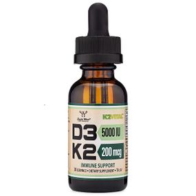 Комплекс Вітамін D3+K2 Double Wood D3 5000 IU + K2 200 mcg Liquid Drop 30 ml /30 servings/