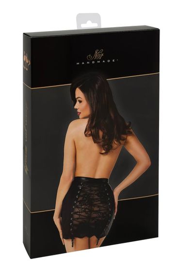 Юбка Noir Handmade F341 Powerwetlook and lace skirt - 3XL sexstyle | Зображення 8