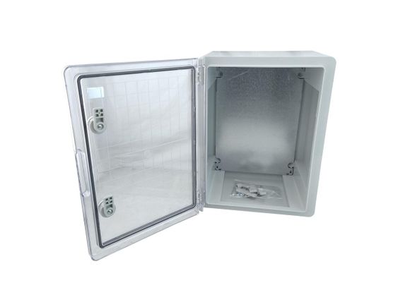 Корпус пластиковий ЩМПп-400х300х220 прозорі дверцята ABS IP65 Ny95504609 | Зображення 1