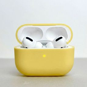Силіконовий чохол для навушників pods Pro 3 (Жовтий)