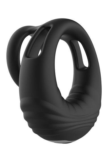 Ерекційне віброкільце Dreamtoys Ramrod з пультом, чорне Sex Aura | Зображення 3