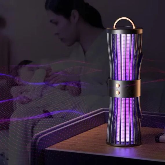 Безшумна лампа-пастка для комарів, нічник, зарядка через USB, LY-936 | Зображення 3