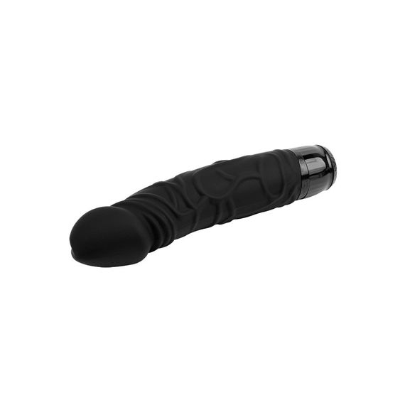 Вибратор - M-Mello Thick Realistic Dildo 8" Black sexstyle | Зображення 4
