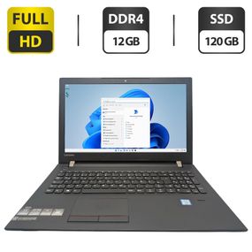Ноутбук Lenovo V510-15IKB / 15.6" (1920x1080) TN / Intel Core i3-6006U (2 (4) ядра по 2.0 GHz) / 12 GB DDR4 / 120 GB SSD / Intel HD Graphics 520 / WebCam / DVD-ROM б/в