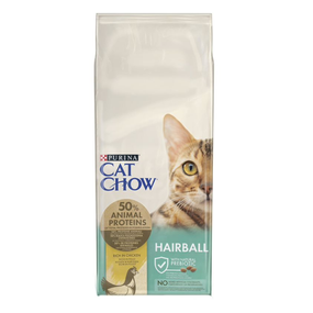 Сухий корм Purina Cat Chow Hairball для дорослих котів Виведення вовни з куркою 15кг