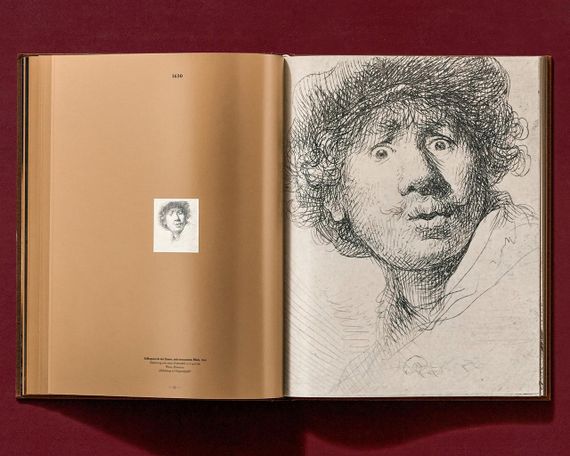 Рембрандт книга с набором автопортретов Rembrandt. Die Selbstporträts. Marieke de Winkel живопись книги | Зображення 2