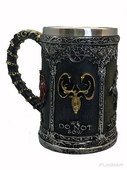 Кружка Чашка Бокал 3D Нержавеющая Сталь Игра Престолов Game Of Thrones Winter Coming | Зображення 5