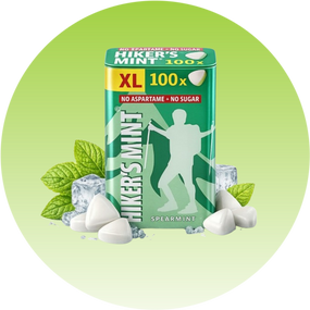 Освіжаючі м'ятні пастилки Hiker's Mint Spearmint 70 г, 100 шт