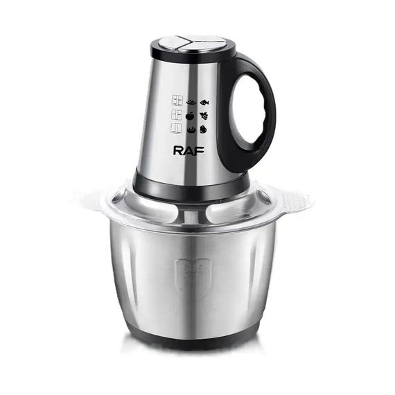 Якісний подрібнювач зі скляною чашею RAF R.7028 300 Вт 3 л, Побутовий потужний ZK-924 подрібнювач продуктів | Зображення 1